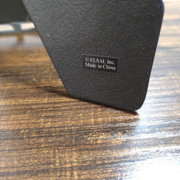 Vintage Metal Floral Pattern Frame 5"x7" Silver Rhinestones By Elsal - Picture 5 of 11